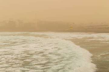 Telde advierte del peligro del baño en las playas del municipio (Foto Antonio Rico)